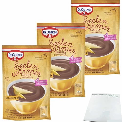 Dr.Oetker Seelenwärmer Familie Schokolade 3er Pack (3x99g Packung) + usy Block von usy