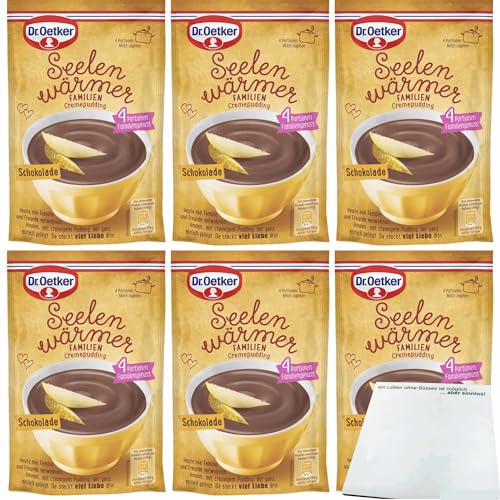 Dr.Oetker Seelenwärmer Familie Schokolade 6er Pack (6x99g Packung) + usy Block von usy
