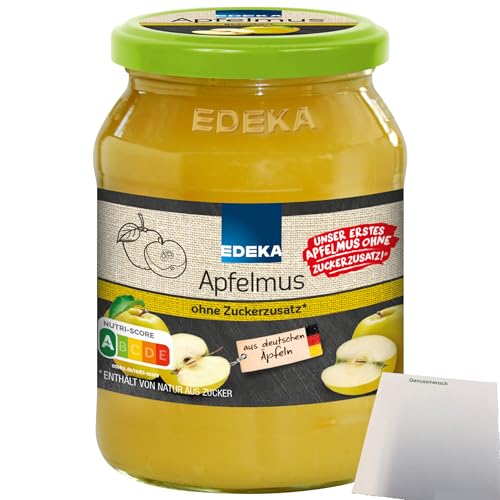 Edeka Apfelmus ohne Zuckerzusatz (360g Glas) + usy Block von usy