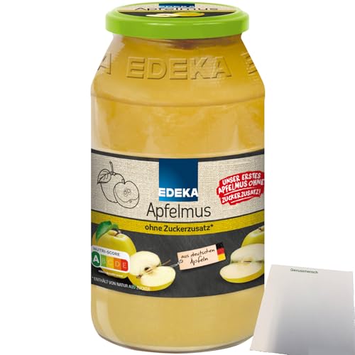 Edeka Apfelmus ohne Zuckerzusatz (710g Glas) + usy Block von usy