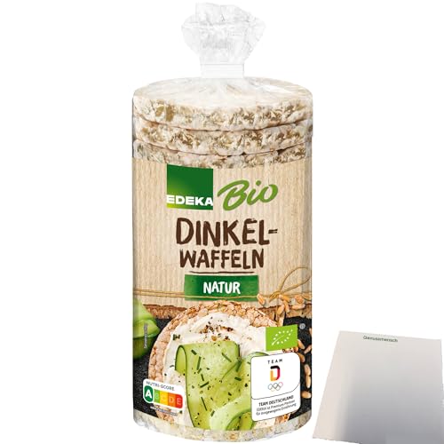 Edeka Bio Dinkelwaffeln natur (120g Packung) + usy Block von usy