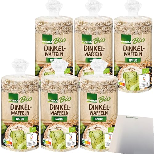 Edeka Bio Dinkelwaffeln natur 6er Pack (6x120g Packung) + usy Block von usy