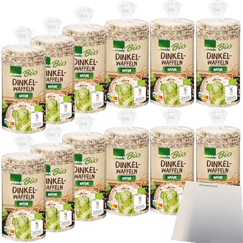 Edeka Bio Dinkelwaffeln natur VPE (12x120g Packung) + usy Block von usy