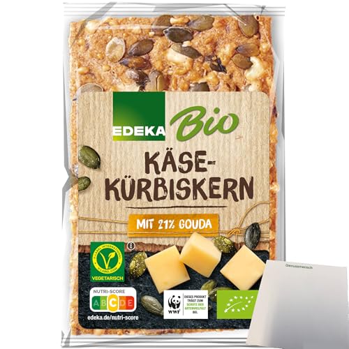 Edeka Bio Käse-Kürbiskern Knäckebrot (200g Packung) + usy Block von usy
