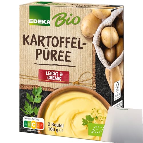 Edeka Bio Kartoffelpüree besonders leicht & cremig (160g Packung) + usy Block von usy
