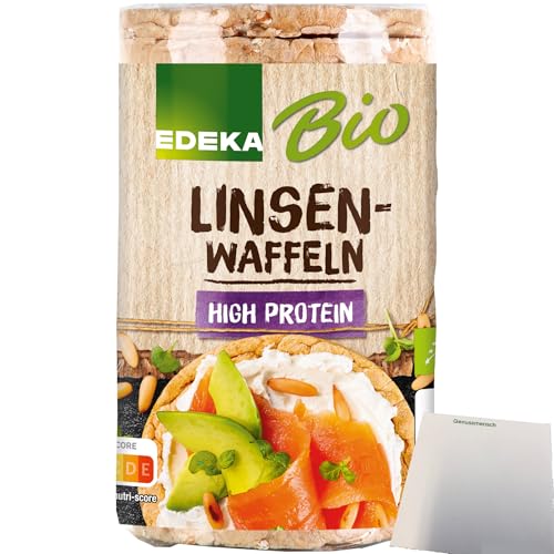 Edeka Bio Linsenwaffeln High Protein (90g Packung) + usy Block von usy