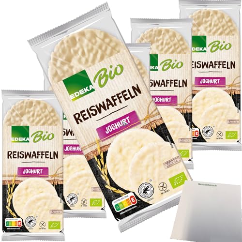Edeka Bio Reiswaffeln mit Joghurt 6er Pack (6x100g Packung) + usy Block von usy