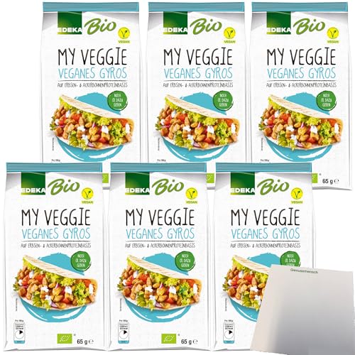 Edeka Bio Veganes Gyros 6er Pack (6x65g Packung) + usy Block von usy