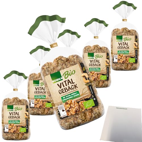 Edeka Bio Vitalgebäck knuspriges Gebäck 6er Pack (6x200g Packung) + usy Block von usy