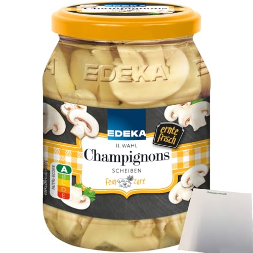 Edeka Champignons in Scheiben 2. Wahl (330g Glas) + usy Block von usy