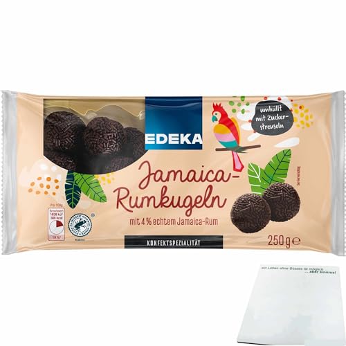 Edeka Jamaica-Rumkugeln mit 4 % echtem Jamaica-Rum ohne Einsatz von Aromen (250g Packung) + usy Block von usy