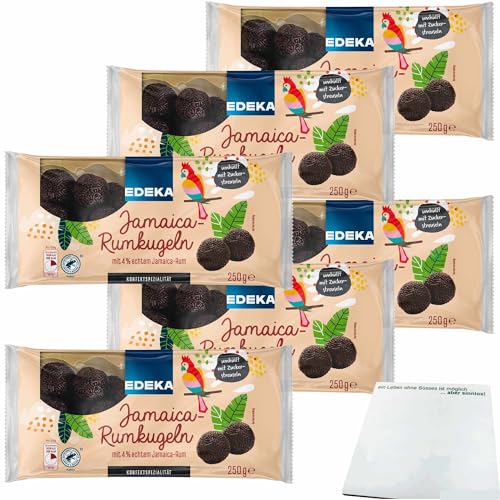 Edeka Jamaica-Rumkugeln mit 4 % echtem Jamaica-Rum ohne Einsatz von Aromen 6er Pack (6x250g Packung) + usy Block von usy