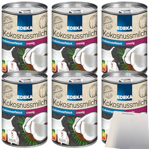 Edeka Kokosnussmilch cremig 6er Pack (6x400ml Dose) + usy Block von usy