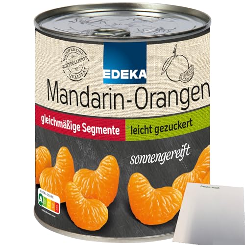 Edeka Mandarin-Orangen Mandarinen in der Dose leicht gezuckert kernlos (850g Dose) + usy Block von usy