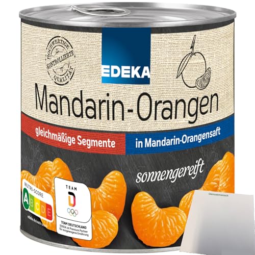 Edeka Mandarin-Orangen kernlos in Mandarin-Orangensaft (300g Dose) + usy Block von usy