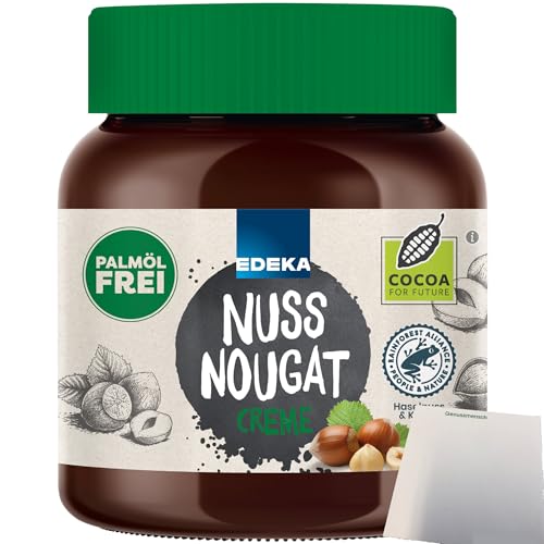 Edeka Nuss-Nougat-Creme ohne Palmöl (400g Glas) + usy Block von usy