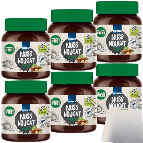 Edeka Nuss-Nougat-Creme ohne Palmöl 6er Pack (6x400g Glas) + usy Block von usy