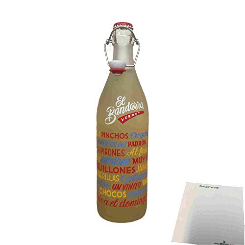 El Bandarra Vermut Blanco 15% (1l Flasche weißer Wermut) + usy Block von usy