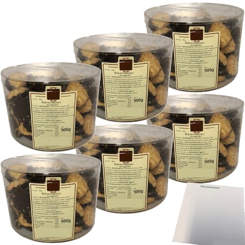 Esser Bären-Tatzen Kekse mit Schokolade 6er Pack (6x900g Runddose) + usy Block von usy