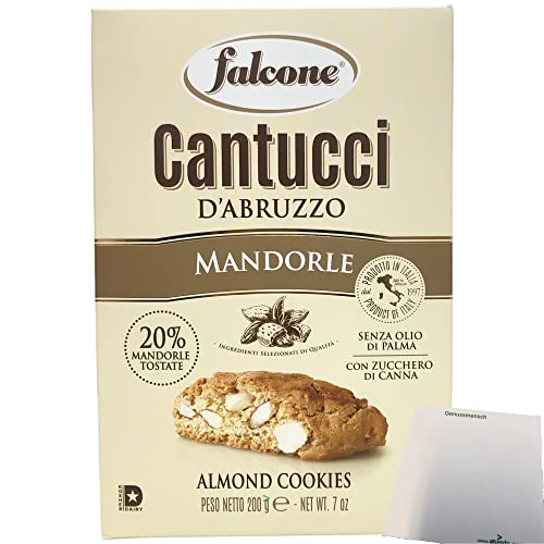 Falcone Cantuccini alla Mandorla Mandelgebäck 1er Pack (1x200g Packung) + usy Block von usy