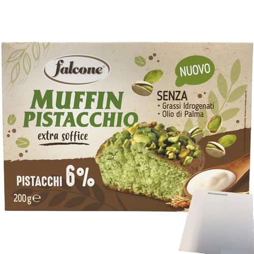 Falcone Pistazien Muffin extra Soft (200g Packung) + usy Block von usy