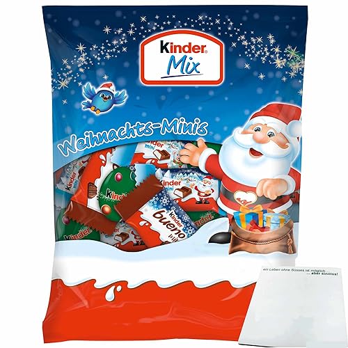 Ferrero Kinder Mix Beutel Weihnachts-Minis (153g Packung) + usy Block von usy