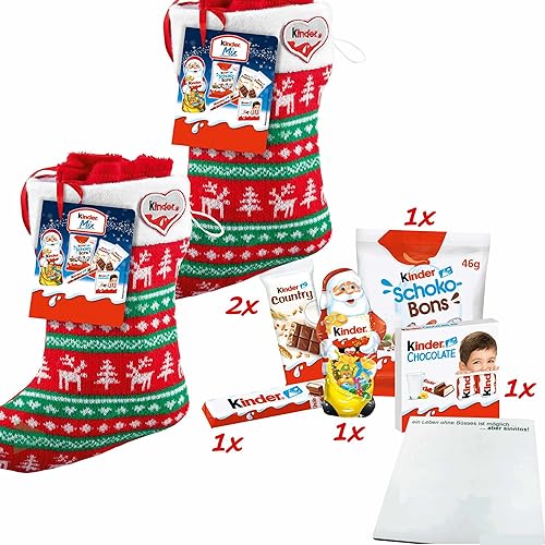 Ferrero Kinder Mix Stiefel 2er Pack (2x219g Socke) + usy Block von usy