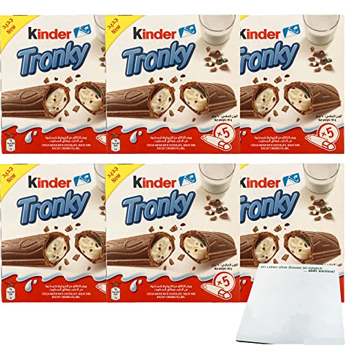 Ferrero Kinder Tronky 6er Pack (6x5 Riegel, 90g Packung) + usy Block von usy