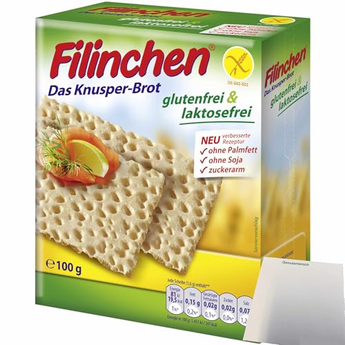 Filinchen Glutenfrei das Knusperbrot (100g Packung) + usy Block von usy
