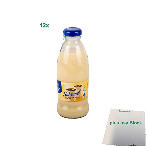 Friesche Vlag Halbfett Kaffee-Milch (12x186ml Flasche Halvamel) + usy Block von usy
