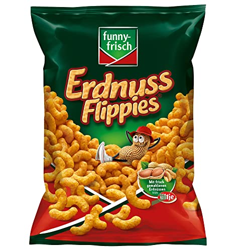 Funny Frisch Erdnuss Flippies Flips Classic Knabbereien (200g Beutel) + usy Block von usy