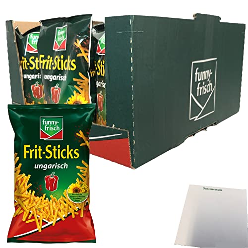 Funny-Frisch Frit Sticks Ungarisch 24er Pack (24x100g Beutel) + usy Block von usy