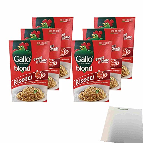 Gallo Riso Blond Reis 6er Pack (6x1kg Packung) + usy Block von usy