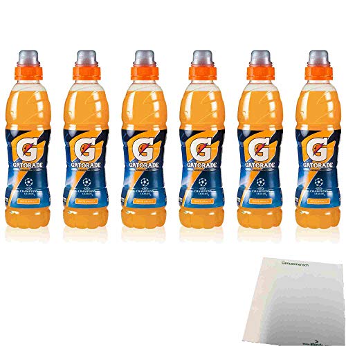 Gatorade Arancia 6er Pack (6x500ml Flasche Sport Drink Orange) + usy Block von usy