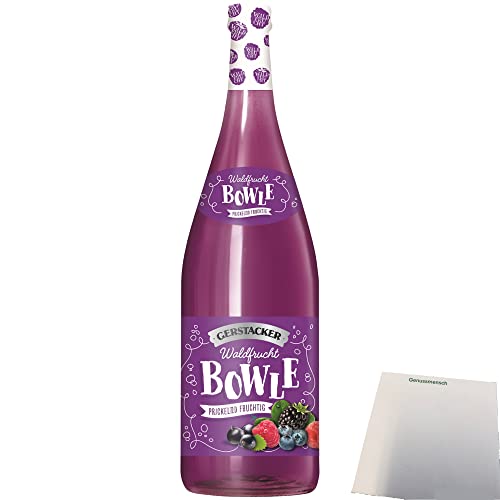 Gerstacker Waldfruchtbowle auf Weinbasis 5% vol. 1er Pack (1x1 Liter Flasche) + usy Block von usy