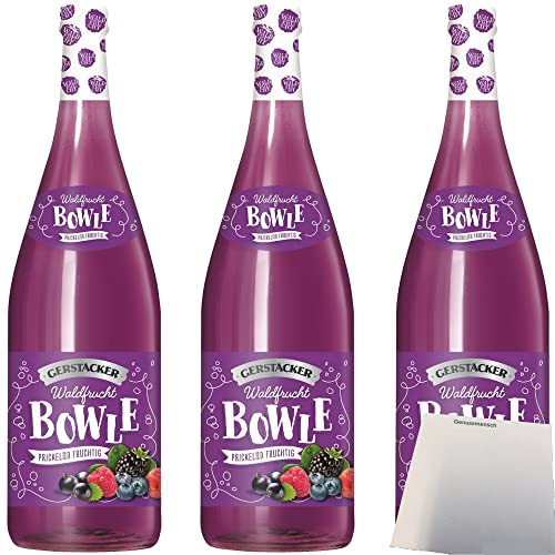 Gerstacker Waldfruchtbowle auf Weinbasis 5% vol. 3er Pack (3x1 Liter Flasche) + usy Block von usy