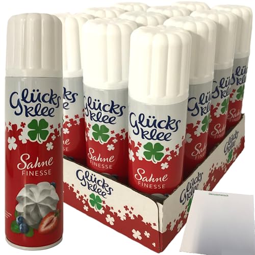 Glücksklee Sprühsahne Finesse 30% Fett VPE (12x250 ml) + usy Block von usy