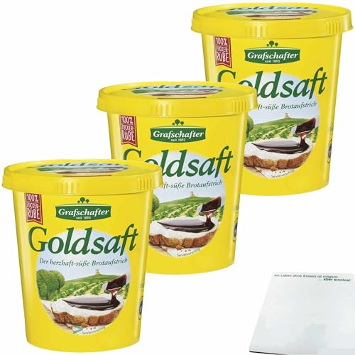 Grafschafter Goldsaft Zuckerrübensirup 3er Pack (3x450g Packung) + usy Block von usy
