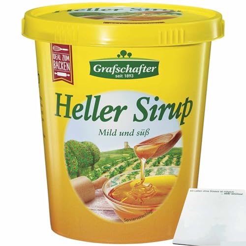 Grafschafter Heller Sirup Sonnenklar mild fein und süss (450g Packung) + usy Block von usy