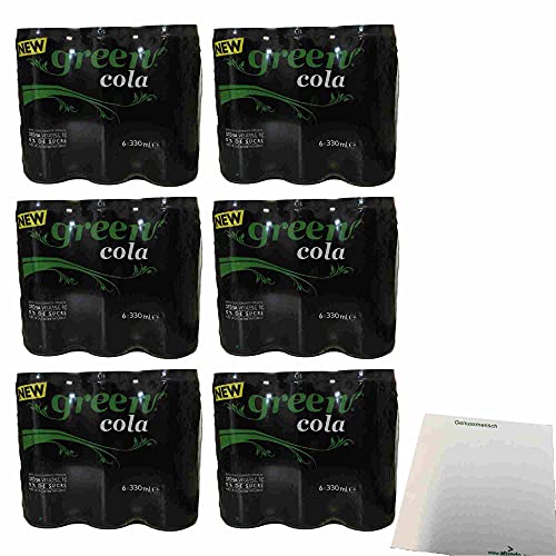 Green Cola 6er Pack (36x0,33l Dose Cola Stevia EINWEG) + usy Block von usy