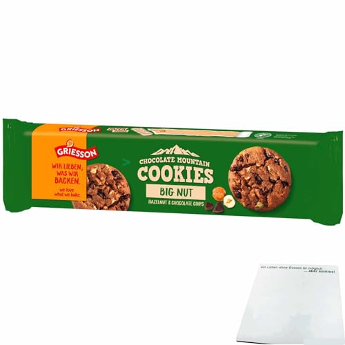 Griesson Chocolate Mountain Cookies Big Nut (150g Packung) + usy Block von usy