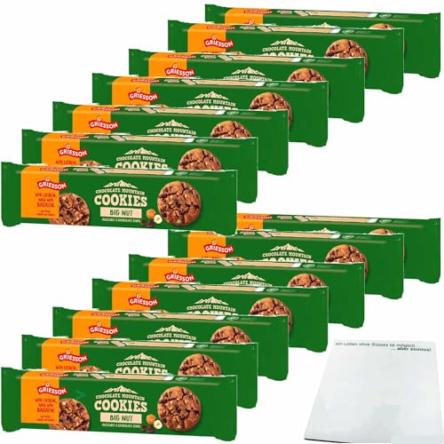 Griesson Chocolate Mountain Cookies Big Nut 14er Pack (14x150g Packung) + usy Block von usy