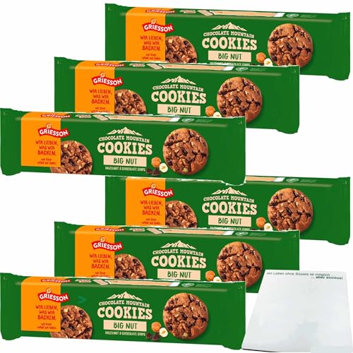 Griesson Chocolate Mountain Cookies Big Nut 6er Pack (6x150g Packung) + usy Block von usy