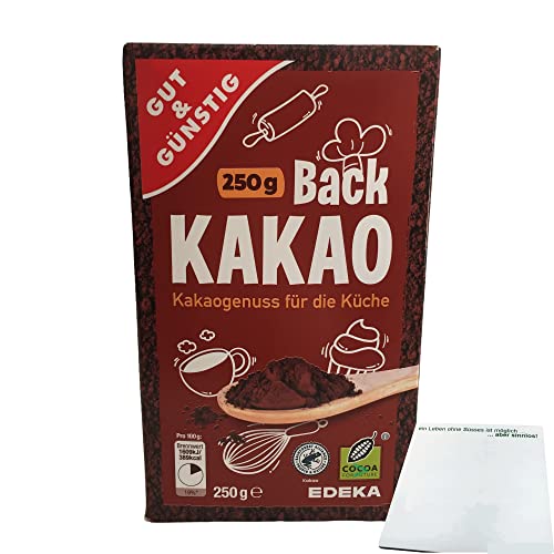 Gut & Günstig Back Kakao (250g Packung) + usy Block von usy