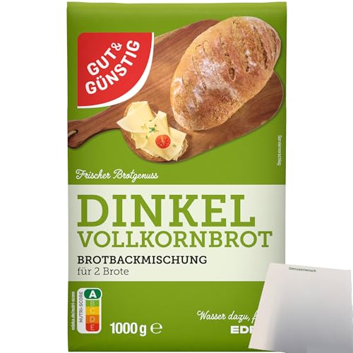 Gut&Günstig Brotbackmischung Dinkelvollkornbrot (1000g Packung) + usy Block von usy