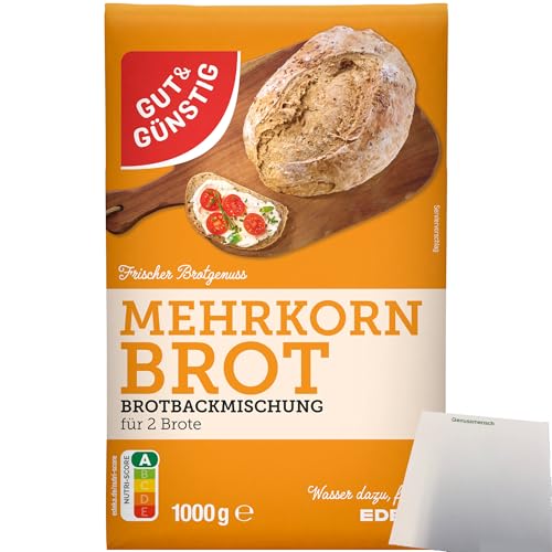 Gut&Günstig Brotbackmischung Mehrkornbrot (1000g Packung) + usy Block von usy