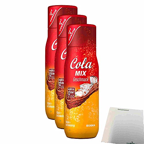 Gut & Günstig Cola Mix Getränkesirup 3er Pack (3x500ml Flasche) + usy Block von usy