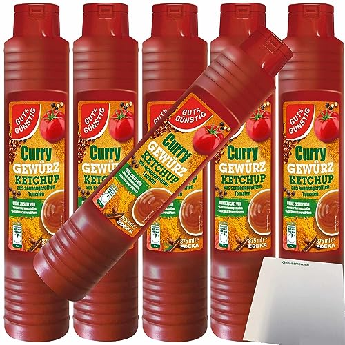 Gut&Günstig Curry-Gewürzketchup 6er Pack (6x875ml) + usy Block von usy