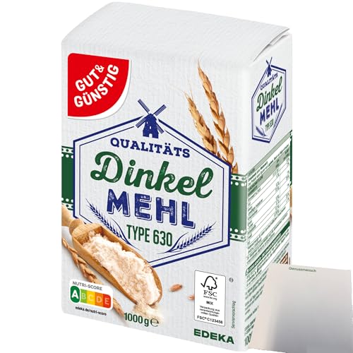 Gut&Günstig Dinkelmehl Type 630 (1000g Packung) + usy Block von usy