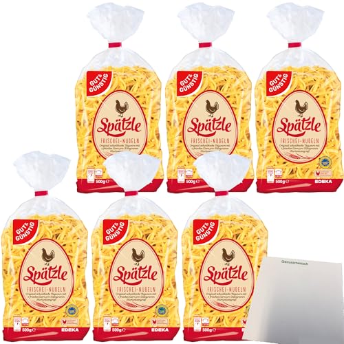 Gut&Günstig Eierspätzle 6er Pack (6x500g Packung) + usy Block von usy